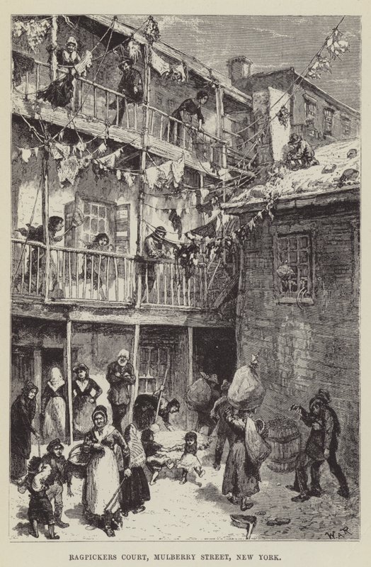 Ragpickers Mahkemesi, Mulberry Caddesi, New York by George Augustus Sala