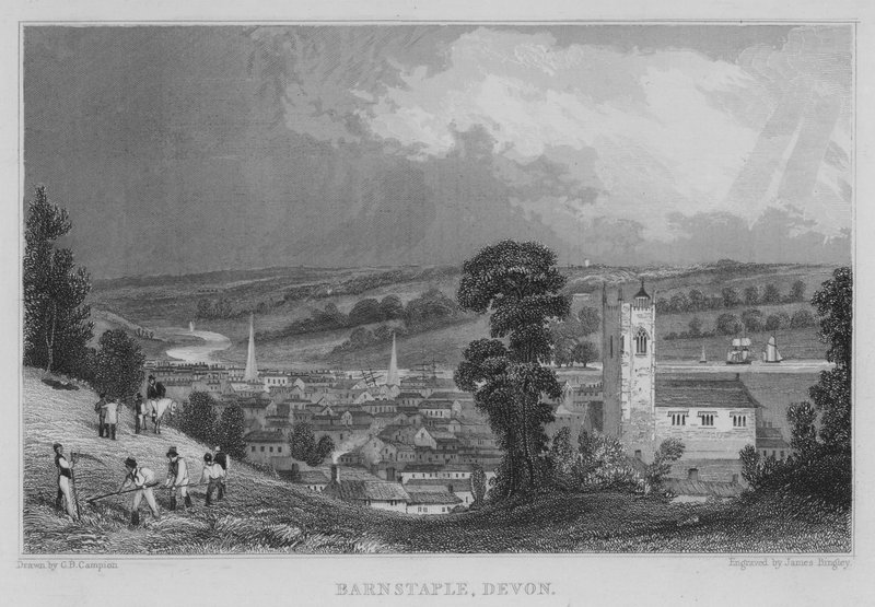 Barnstaple, Devon (gravür) by George Bryant Campion