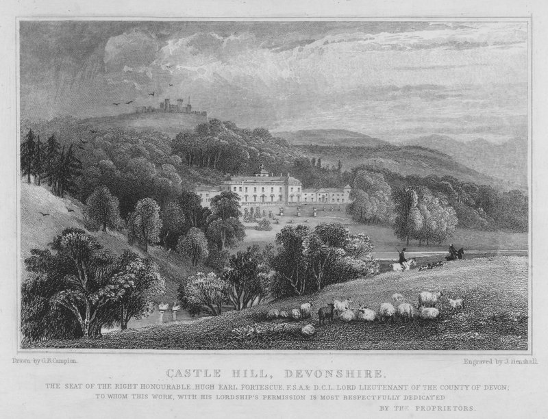 Castle Hill, Devonshire (gravür) by George Bryant Campion