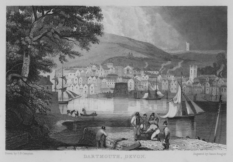 Dartmouth, Devon (gravür) by George Bryant Campion