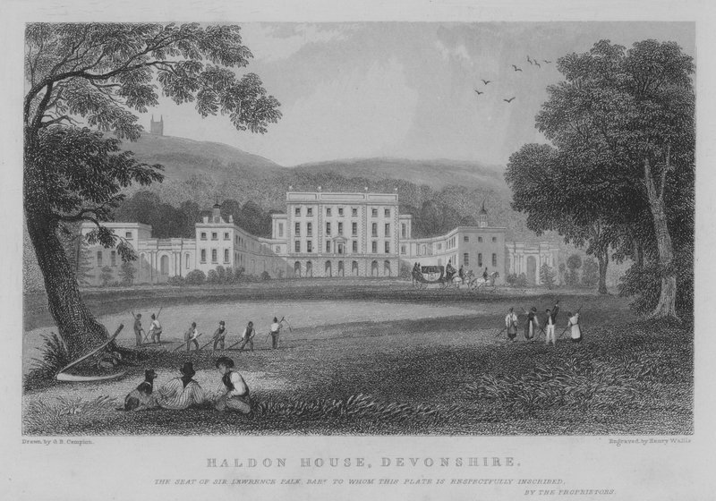 Haldon Evi, Devonshire (gravür) by George Bryant Campion