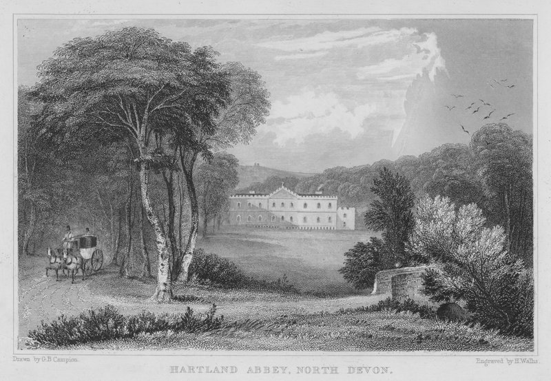 Hartland Manastırı, Kuzey Devon (gravür) by George Bryant Campion