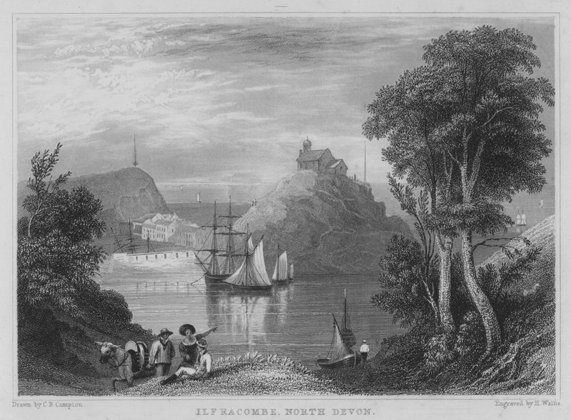 Ilfracombe, Kuzey Devon (gravür) by George Bryant Campion