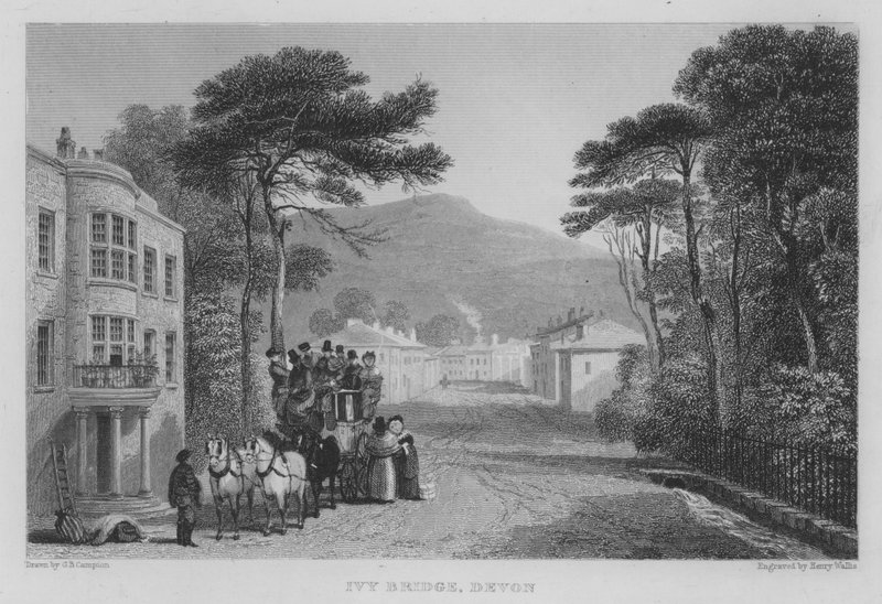Ivy Bridge, Devon (gravür) by George Bryant Campion