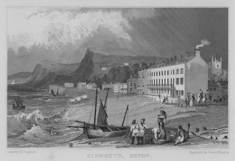 Sidmouth, Devon (gravür) by George Bryant Campion