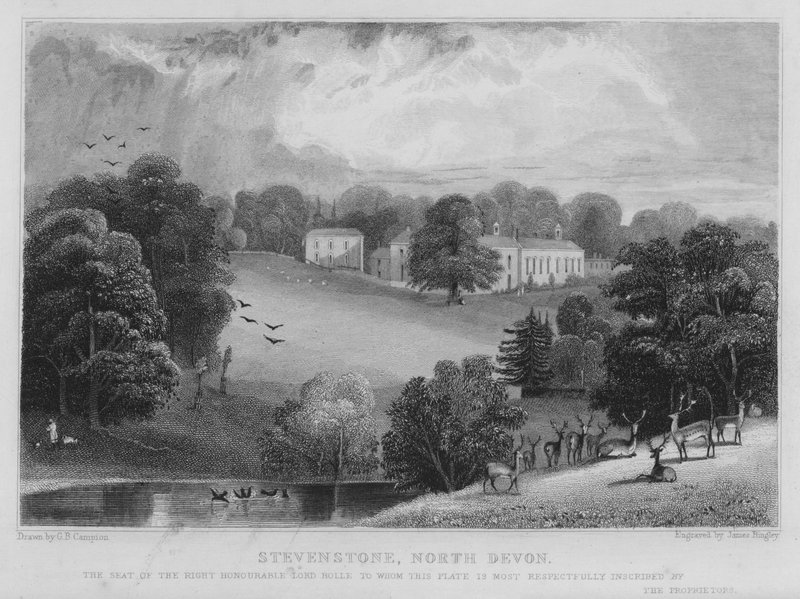Stevenstone, Kuzey Devon (gravür) by George Bryant Campion