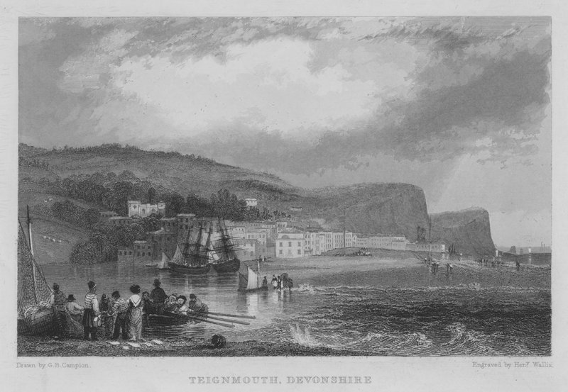 Teignmouth, Devonshire (gravür) by George Bryant Campion
