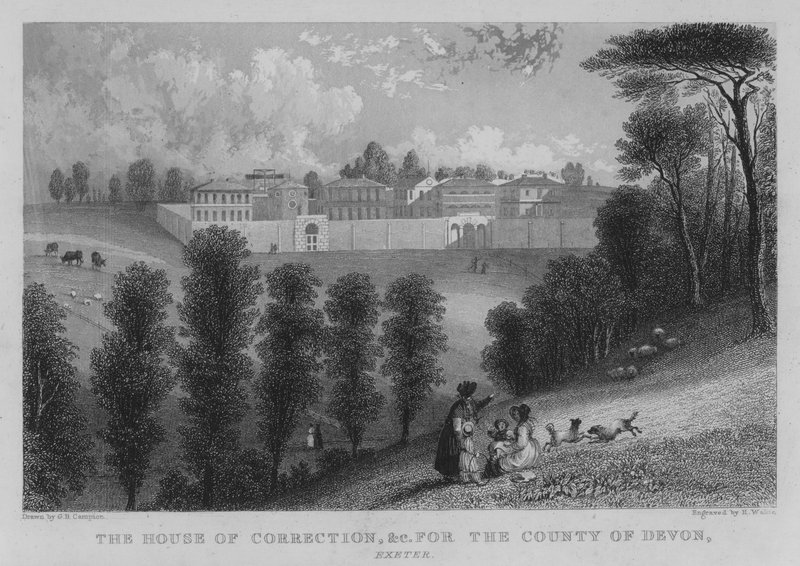 Devon County, Exeter için Islah Evi, vb (gravür) by George Bryant Campion