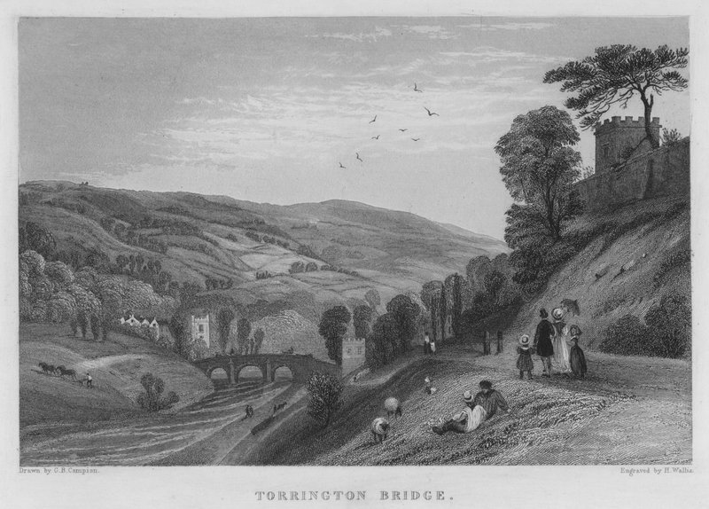 Torrington Köprüsü (gravür) by George Bryant Campion