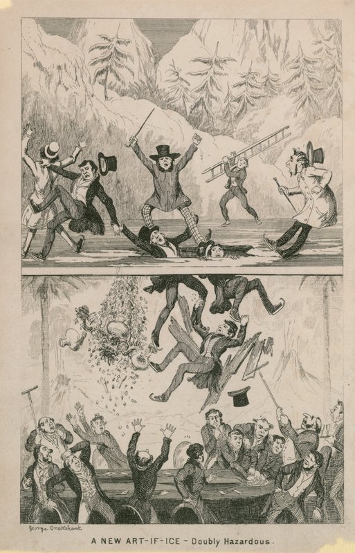 Yeni bir buzdan sanat eseri - iki kat tehlikeli by George Cruikshank