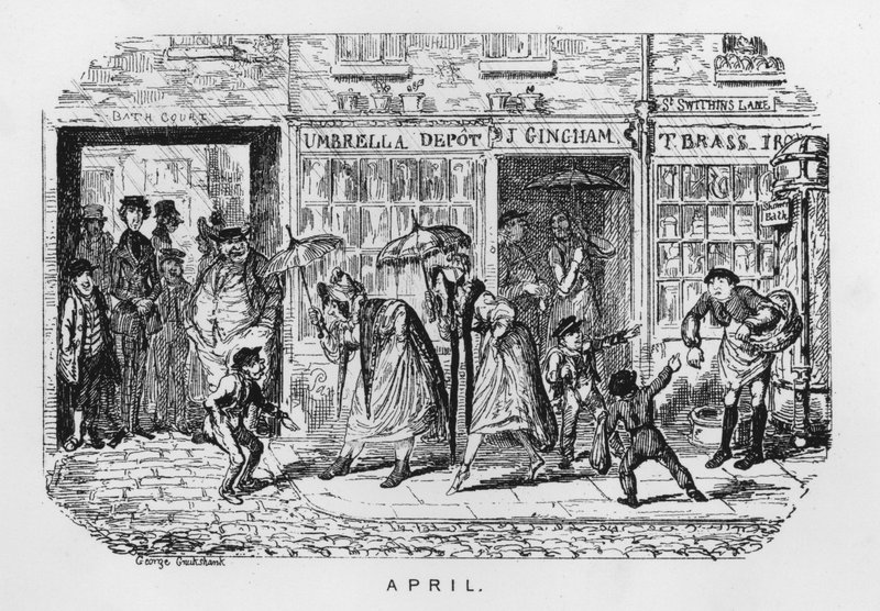 Nisan (gravür) by George Cruikshank