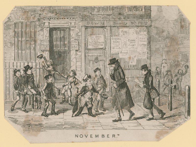 Guy Fawkes Gecesi by George Cruikshank