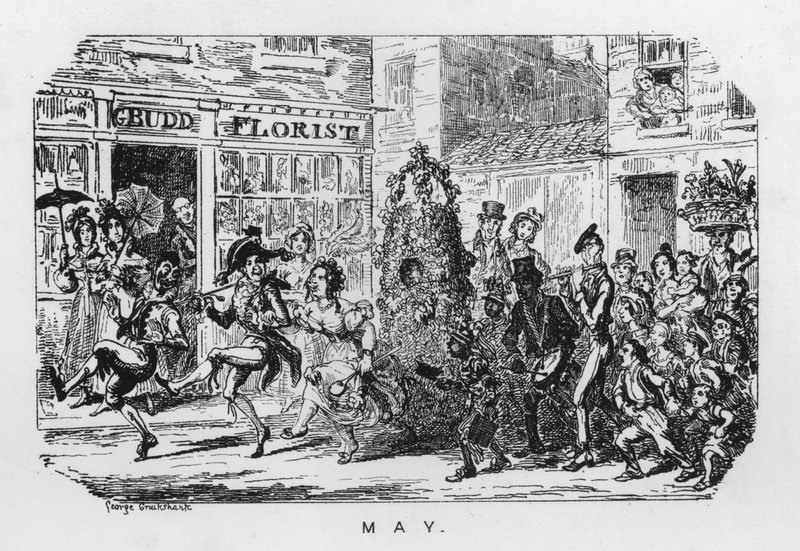 Mayıs Günü (gravür) by George Cruikshank