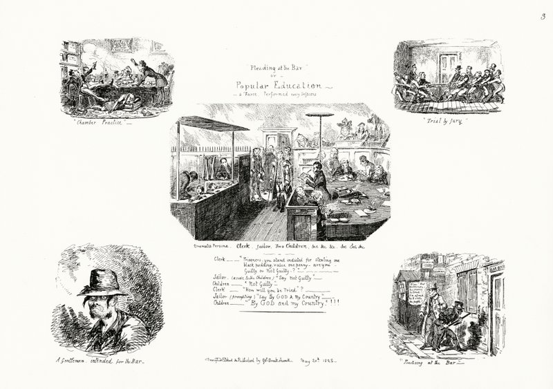 Odd Fish (leturgröftur) by George Cruikshank