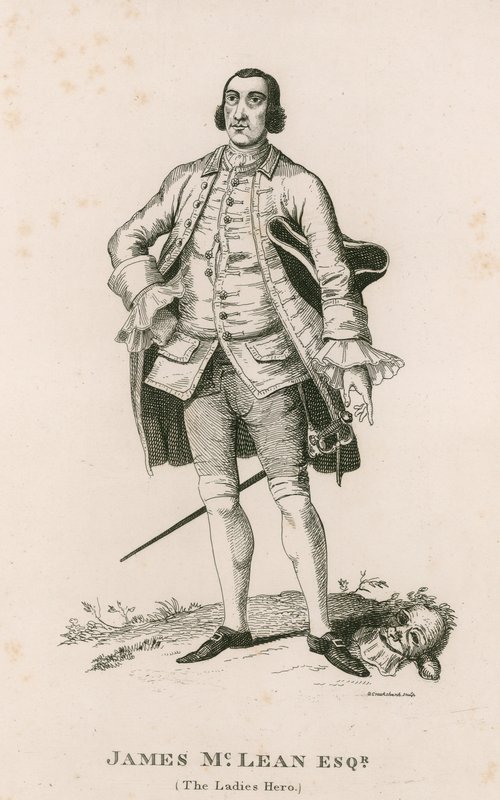 ಜೇಮ್ಸ್ ಮೆಕ್ಲೀನ್ (ಲೇಡೀಸ್ ಹೀರೋ) ಟರ್ಕಿಯ ಭಾವಚಿತ್ರ by George Cruikshank