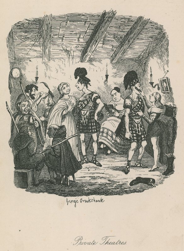Özel tiyatrolar by George Cruikshank