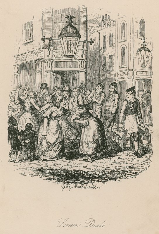 Yedi Kadran, Londra by George Cruikshank