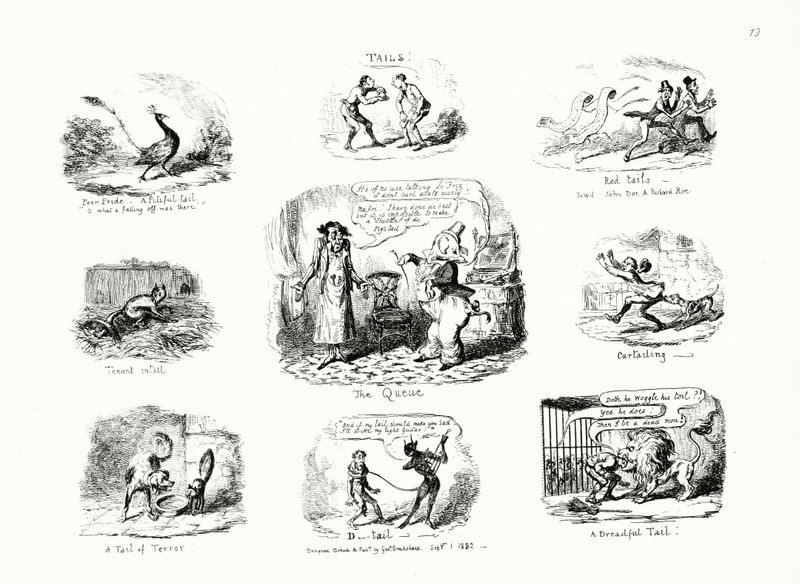 Kuyruklar (gravür) by George Cruikshank