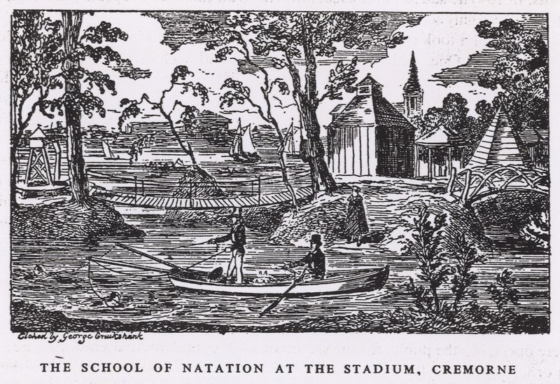 Stadyumda Milli Eğitim Okulu, Cremorne Bahçeleri by George Cruikshank