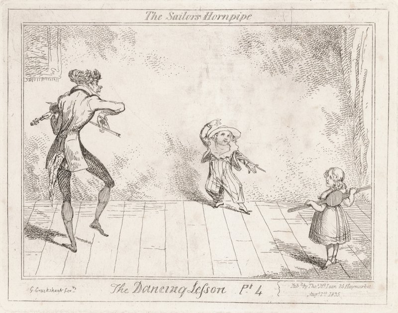 Dans dersi: denizci boru by George Cruikshank