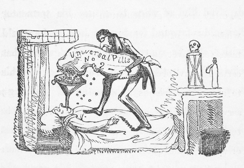 Evrensel haplar (gravür) by George Cruikshank