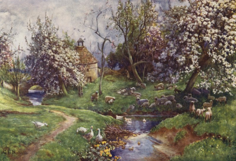 Bir Cotswold Bahçesi by George Franck Nicholls