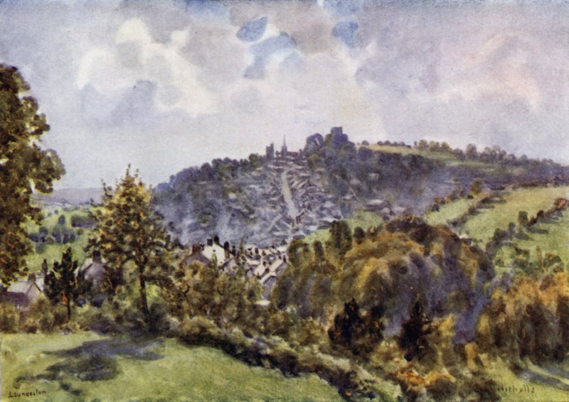 Launceston, Bir Sonbahar Sabahı (renkli taş) by George Franck Nicholls
