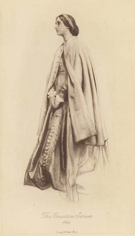 Virginia, Kontes Somers (taş) by George Frederick (after) Watts