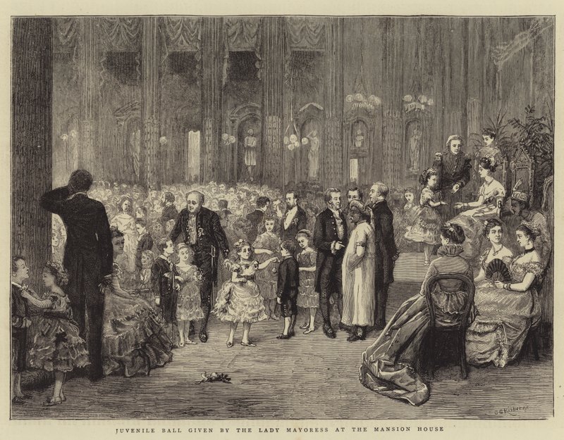 Hanımefendinin Konak Evinde Verdiği Çocuk Balosu by George Goodwin Kilburne