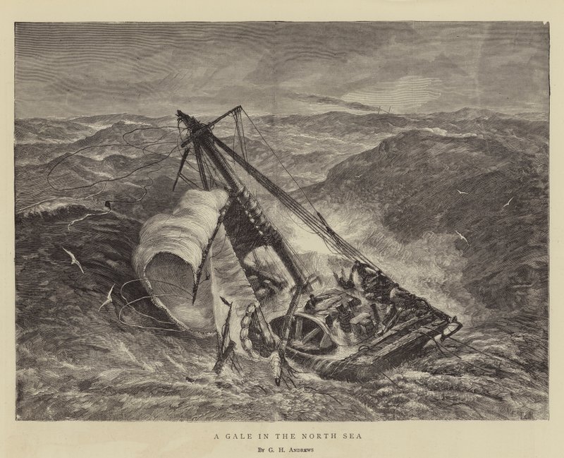 Kuzey Denizi'nde Bir Fırtına by George Henry Andrews