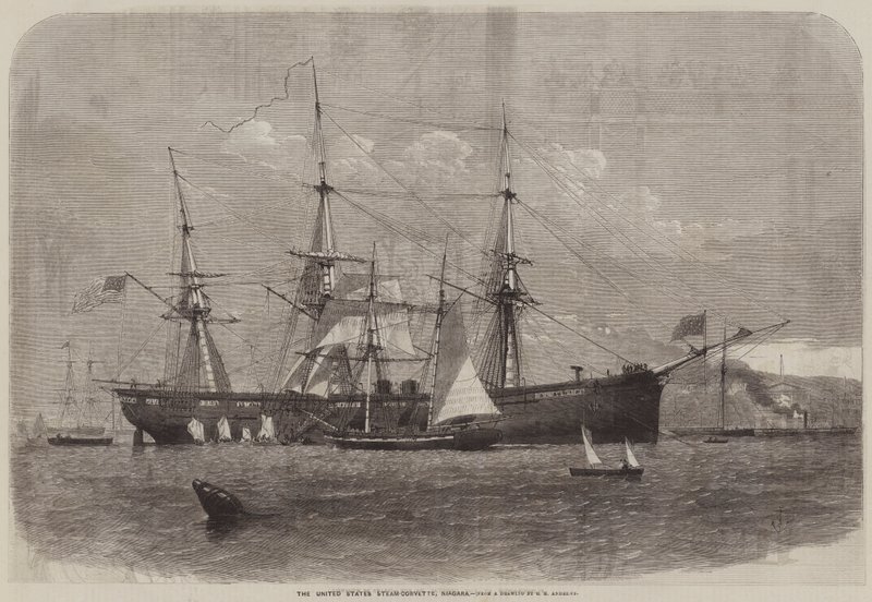 Amerika Birleşik Devletleri Steam-Corvette, Niagara by George Henry Andrews