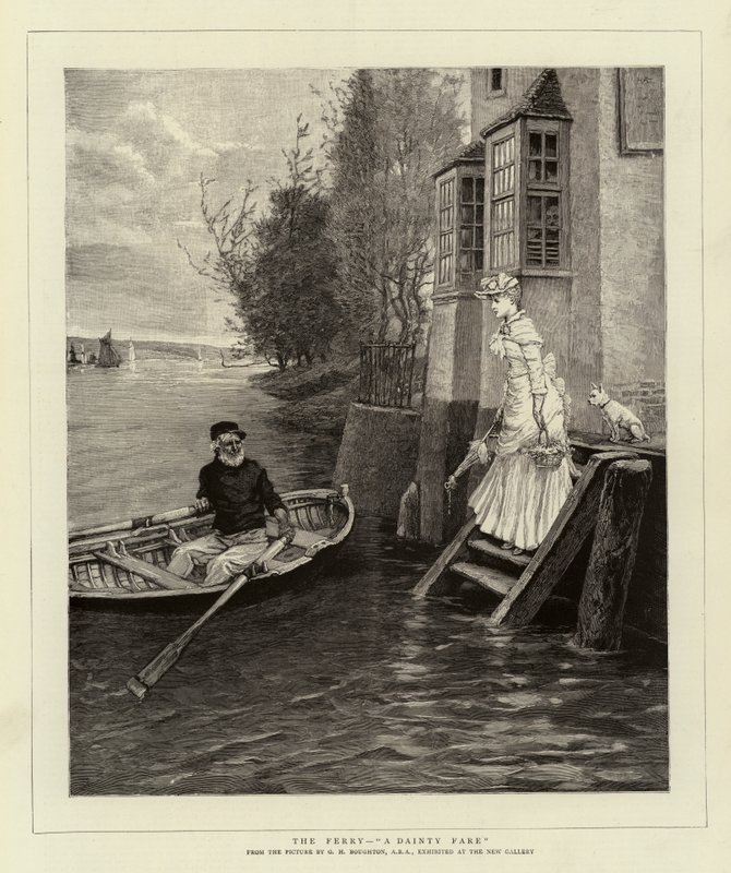 Feribot, Zarif Bir Ücret by George Henry Boughton