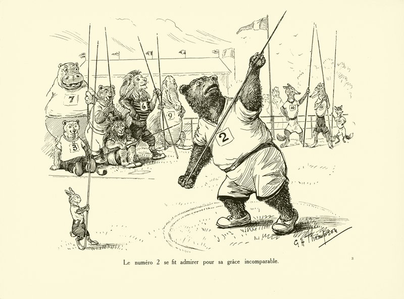 2 Numara eşsiz zarafetiyle hayranlık uyandırdı (litho) by George Henry Thompson