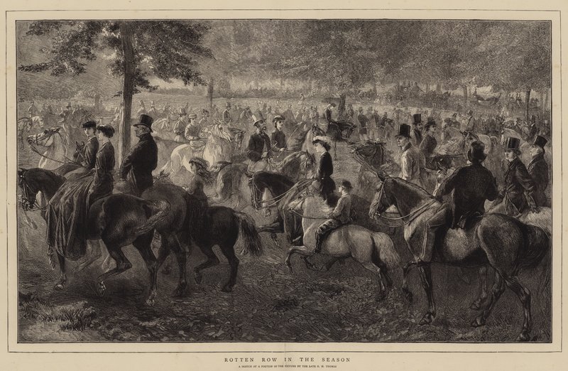 Sezonda Rotten Row (gravür) by George Housman (after) Thomas