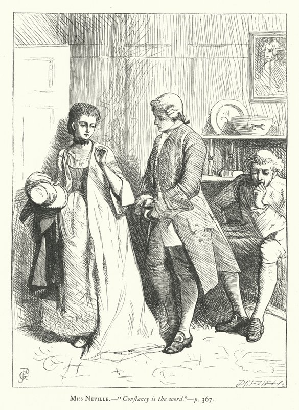 Fethetmek için Duruyor için İllüstrasyon (gravür) by George John Pinwell