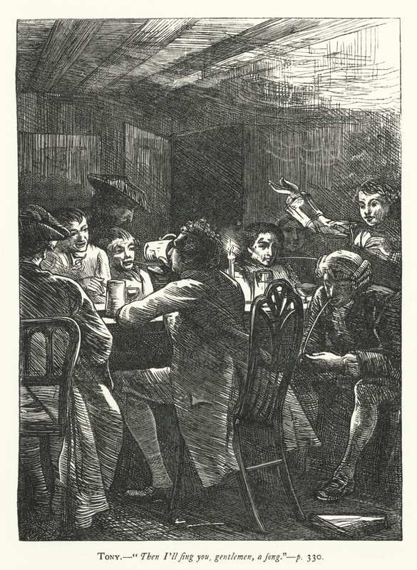 Fethetmek için Duruyor için İllüstrasyon (gravür) by George John Pinwell