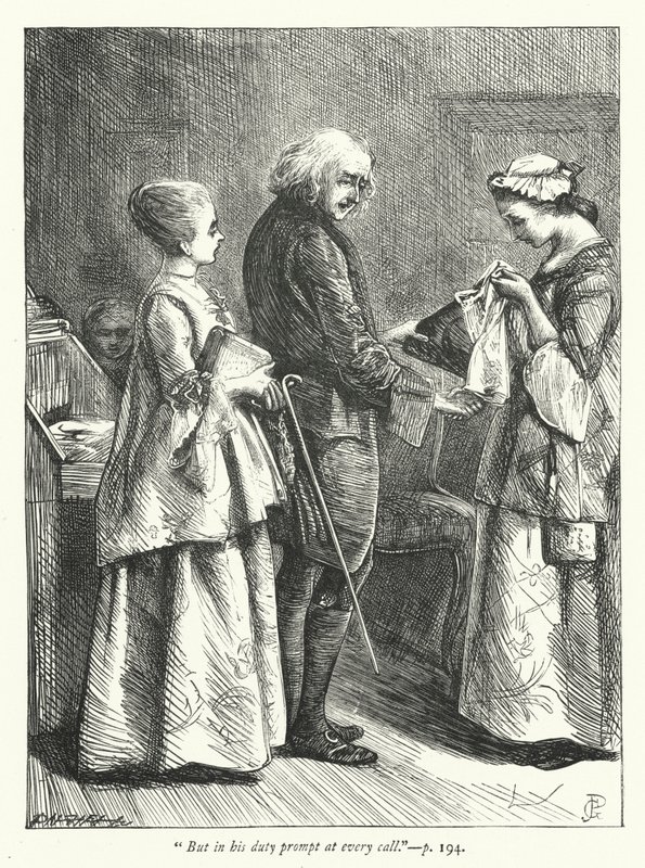 Issız Köy için İllüstrasyon (gravür) by George John Pinwell