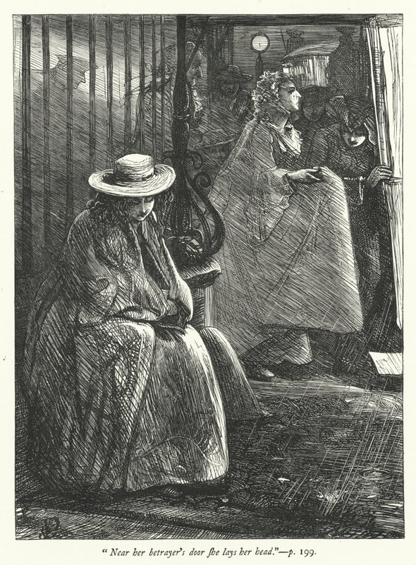 Issız Köy için İllüstrasyon (gravür) by George John Pinwell