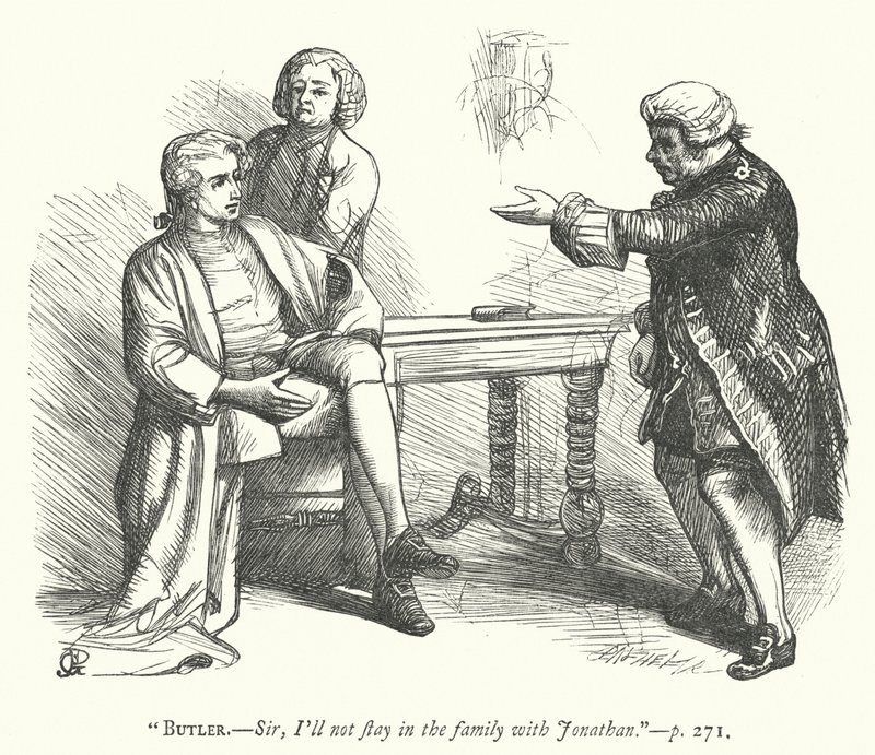 İyi huylu bir adam için illüstrasyon (gravür) by George John Pinwell