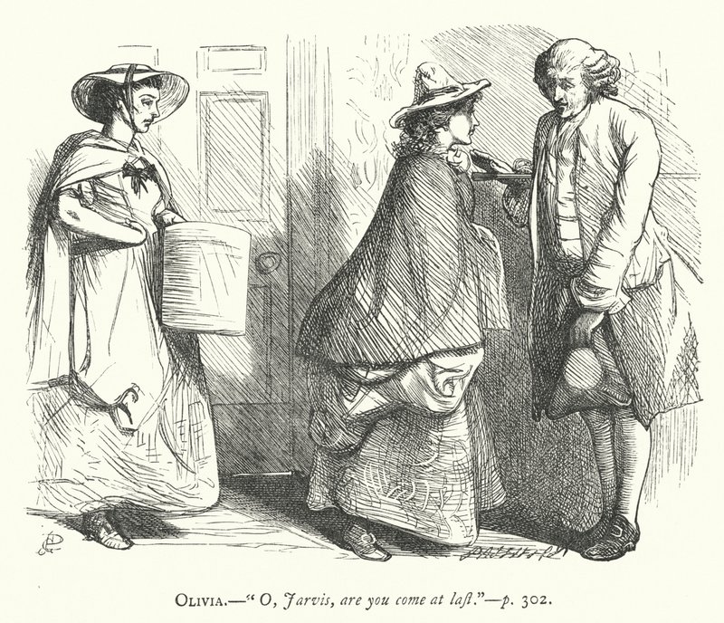 İyi huylu bir adam için illüstrasyon (gravür) by George John Pinwell