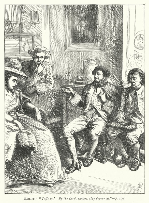 İyi huylu bir adam için illüstrasyon (gravür) by George John Pinwell