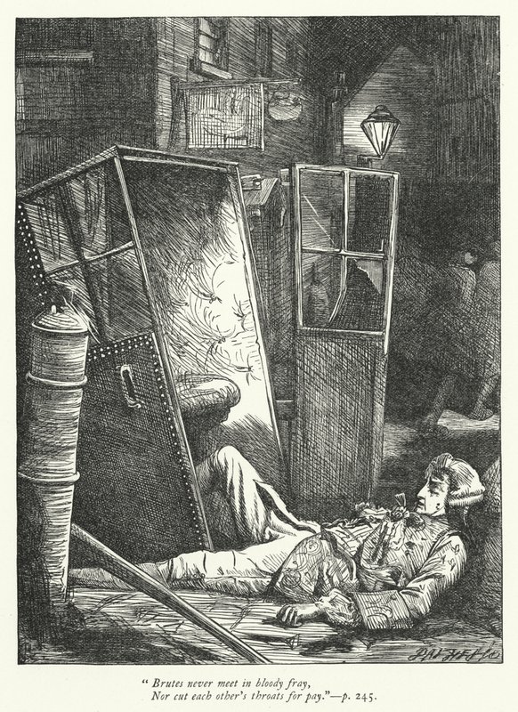 Reddedilen Mantıkçılar için İllüstrasyon (gravür) by George John Pinwell
