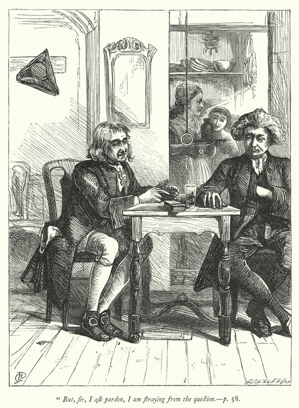 Wakefield Papazı için çizim (gravür) by George John Pinwell