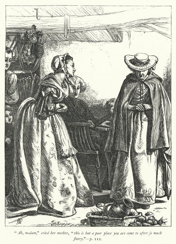 Wakefield Papazı için çizim (gravür) by George John Pinwell