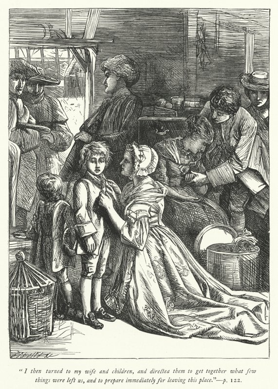 Wakefield Papazı için çizim (gravür) by George John Pinwell
