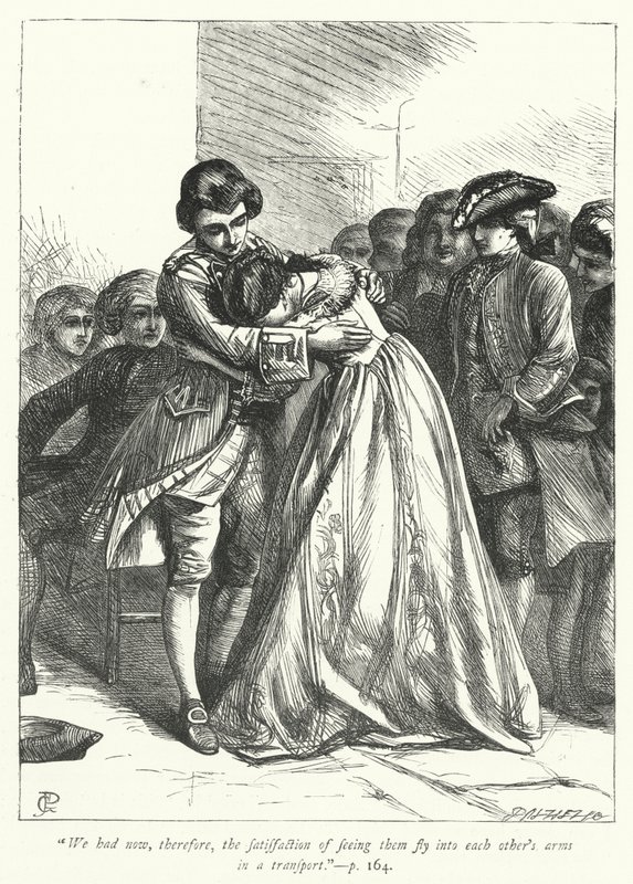 Wakefield Papazı için çizim (gravür) by George John Pinwell