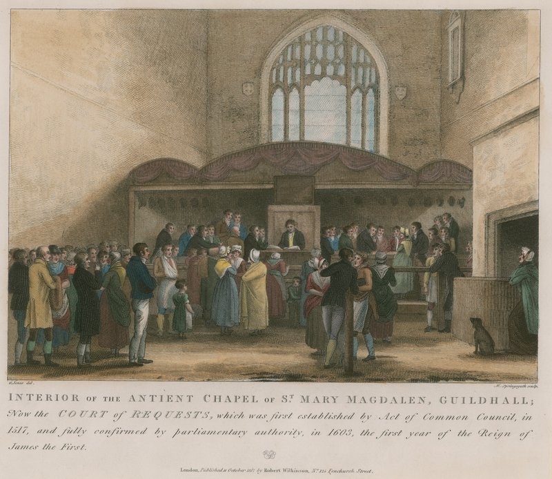 Aziz Mary Magdalene, Guildhall antik şapel iç by George Jones