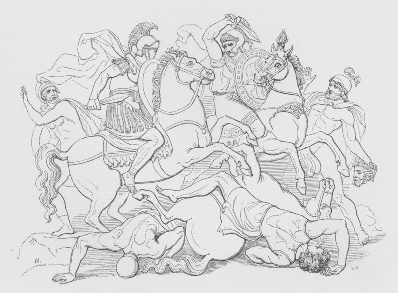 Regillus Gölü Savaşı by George Junior Scharf