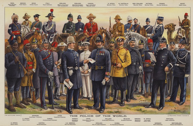 Dünyanın Polisi (chromolitho) by George Lambert