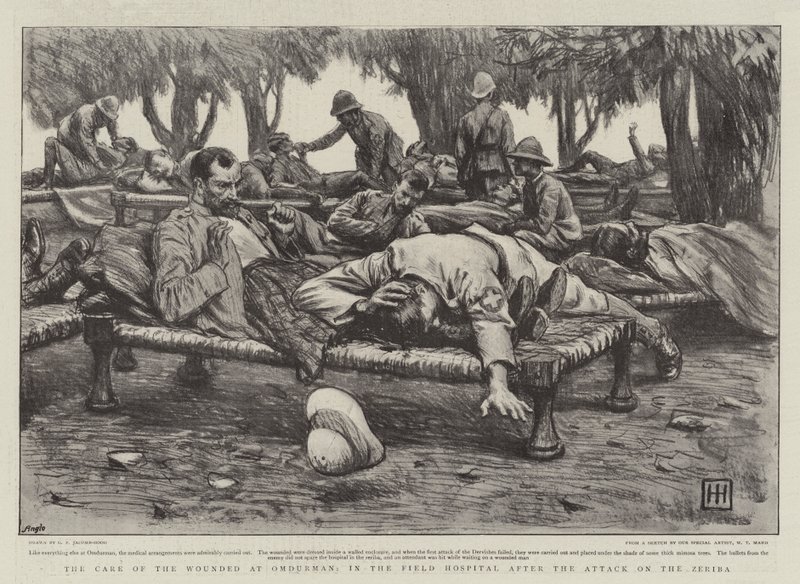 Zeriba Saldırısı Sonrası Omdurman Sahra Hastanesinde Yaralıların Bakımı by George Percy Jacomb Hood